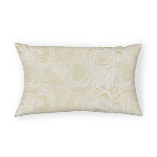 White Rose Champagne Pillow Sham