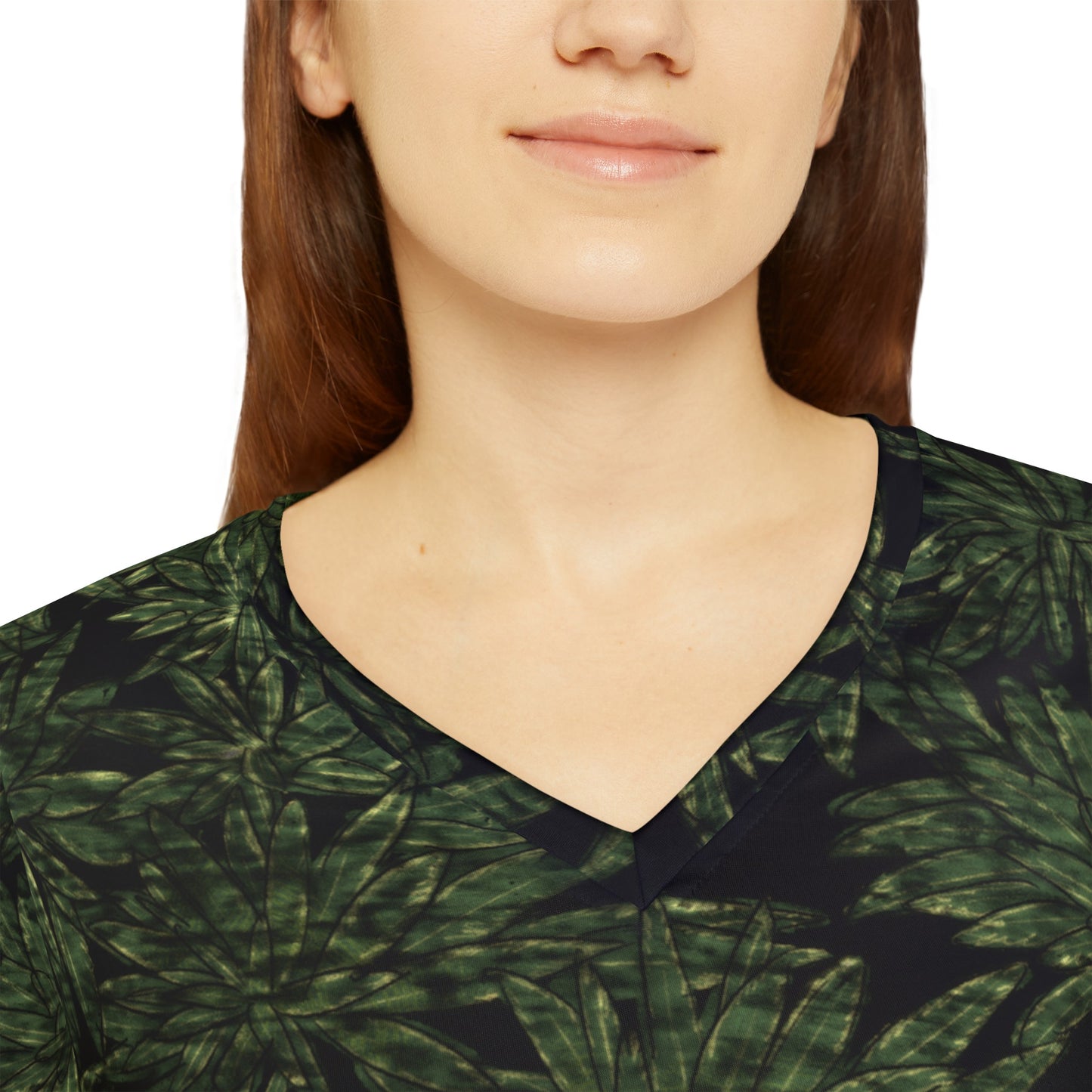 Star of Madeira Women's Long Sleeve V-neck Shirt (AOP)