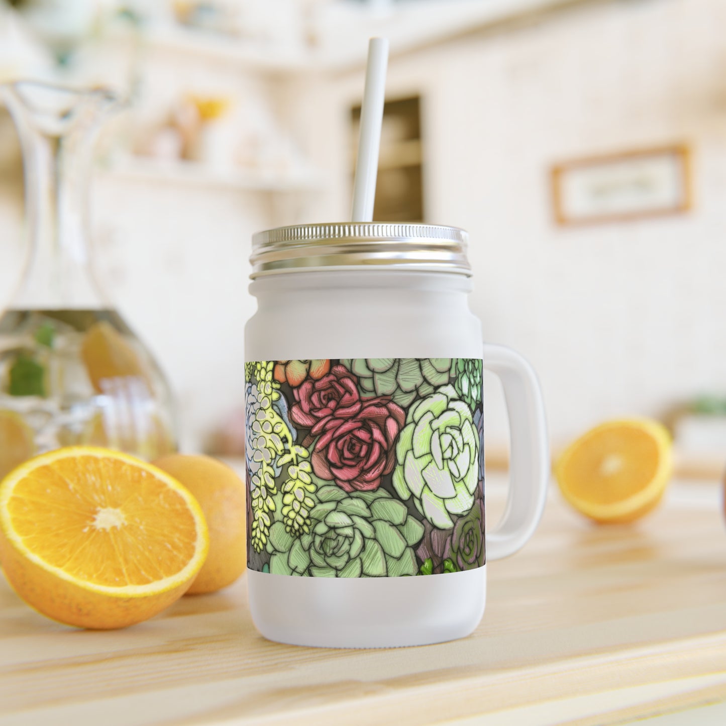 Succulent Mason Jar