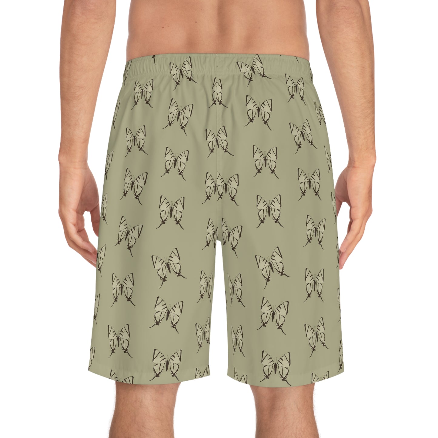 Butterfly Khaki Men's Board Shorts