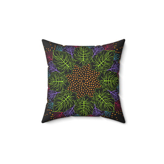 Monstera - Spun Polyester Square Pillow