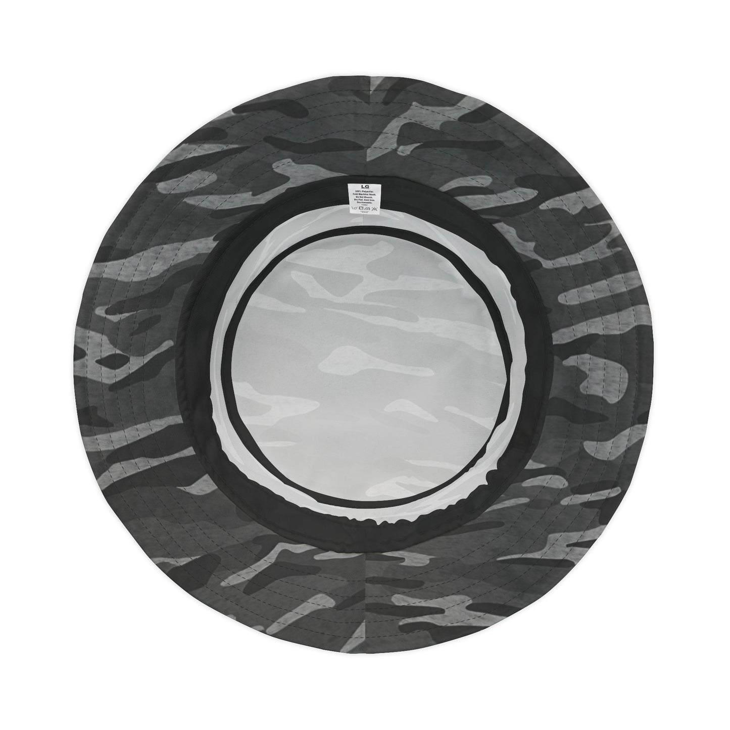 Stripe Camo Dark Grey Bucket Hat