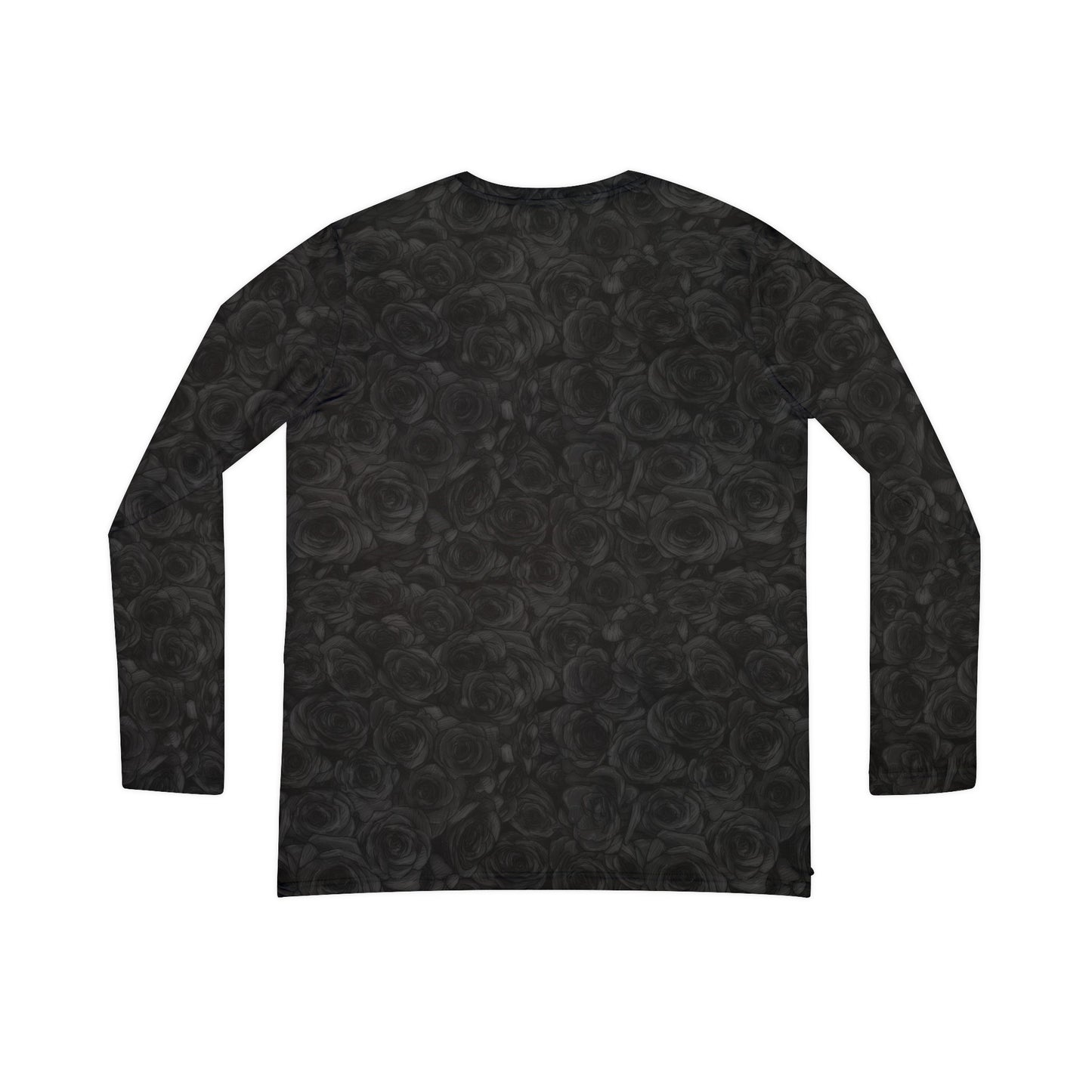 Black Rose Women's Long Sleeve V-neck Shirt (AOP)