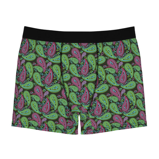 Paisley Monokai Men's Boxer Briefs (AOP)