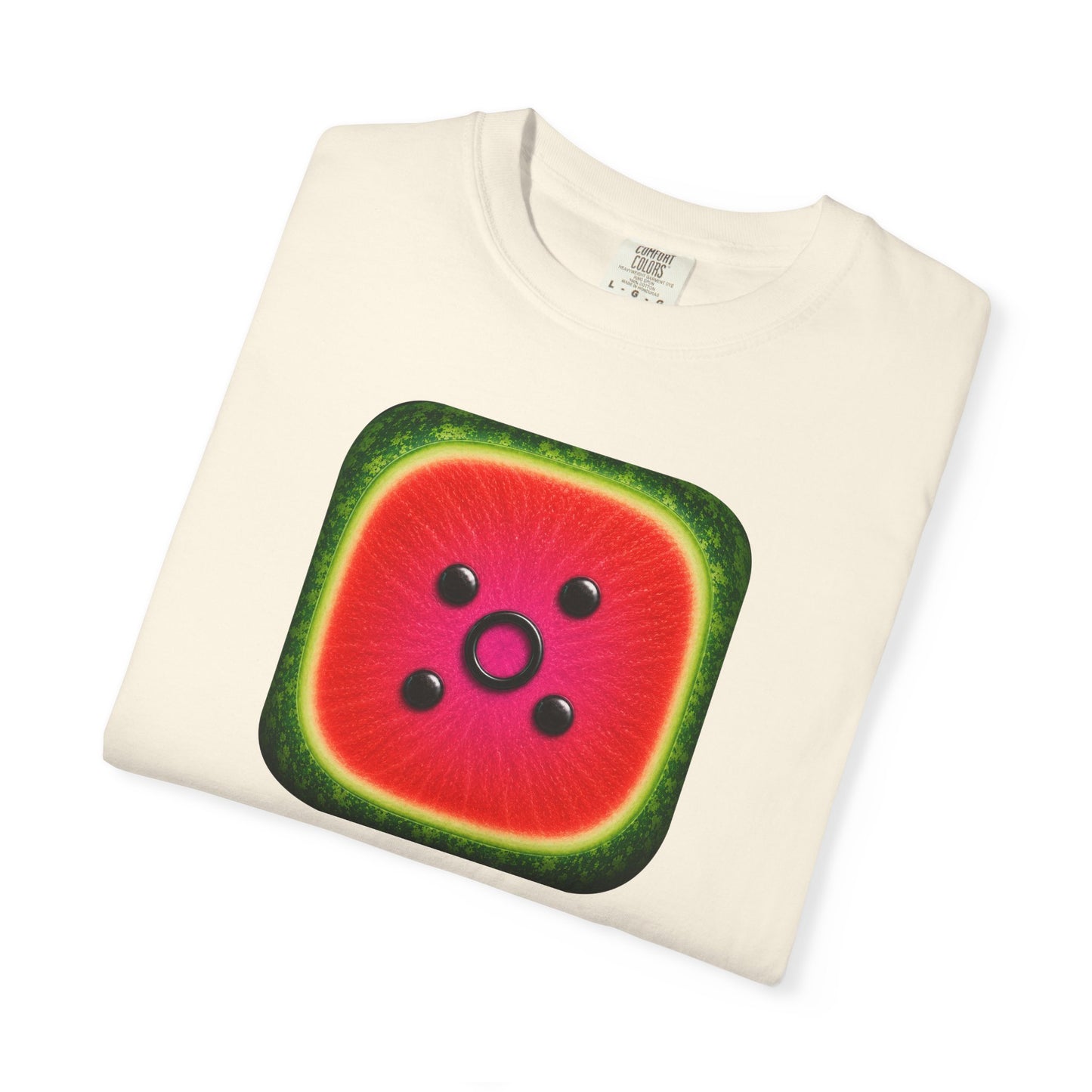 T-Shirt — Watermelon Slice Icon Front with “Gravitas Kitchen” Back | Summer Fruit Tee