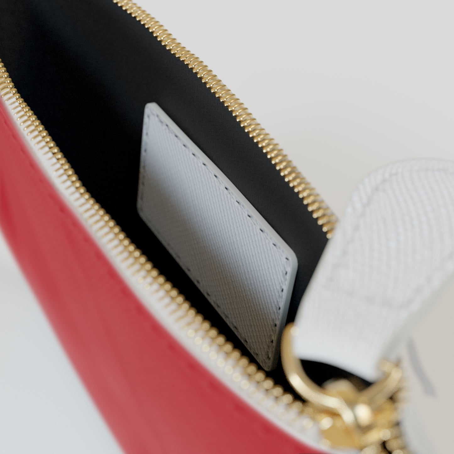Rose Side Valentines Pouch Gift Idea for Her Red Roses Mini Clutch Bag