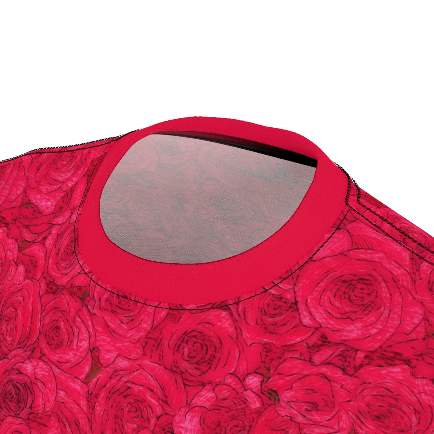 Rose Pattern Unisex Cut & Sew Tee (AOP)